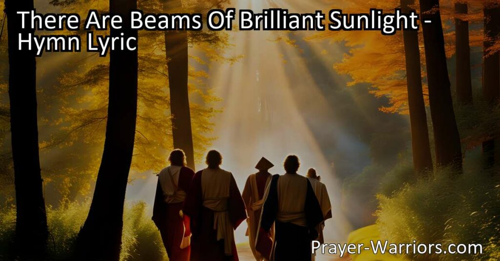Experience the Joy of Walking in the Pathway of the Just Amidst Beams of Brilliant Sunlight. Embrace the Journey Towards Ultimate Fulfillment and Find Strength in Jesus's Guidance. Trust in His Love and Conquer Any Challenge Along the Way.
