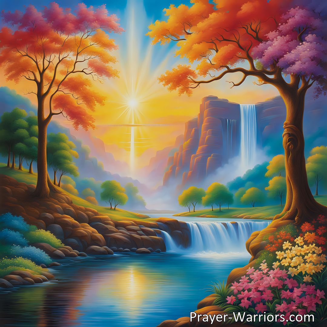 Freely Shareable Hymn Inspired Image Explore the promise of heaven in the hymn There Is A Land A Sunny Clime. Discover a glorious destination beyond time, where joy and beauty never fade. Find hope in the land where saints in glory stand.