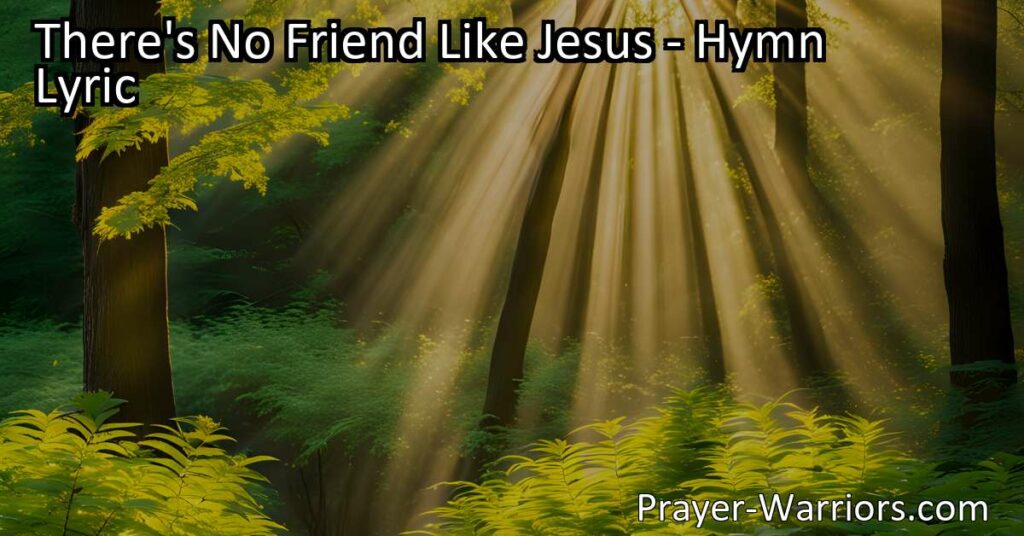 Discover the incredible friendship and love of Jesus. He's not just any friend