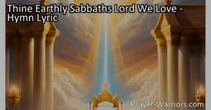 Discover the longing for true rest in a higher realm beyond earthly Sabbaths. Find solace in the promise of a nobler rest above. Embrace the desire for eternal peace and joy.