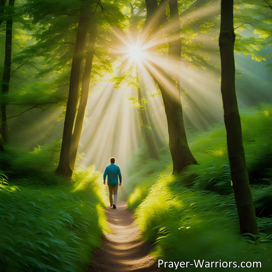 Freely Shareable Hymn Inspired Image Experience the joy and peace of walking hand in hand with Jesus, step by step. Find comfort, guidance, and protection as you follow His footsteps.