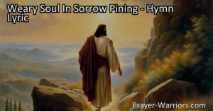 Find rest and hope for your weary soul in times of sorrow through the love and guidance of Jesus. He understands your pain and longings