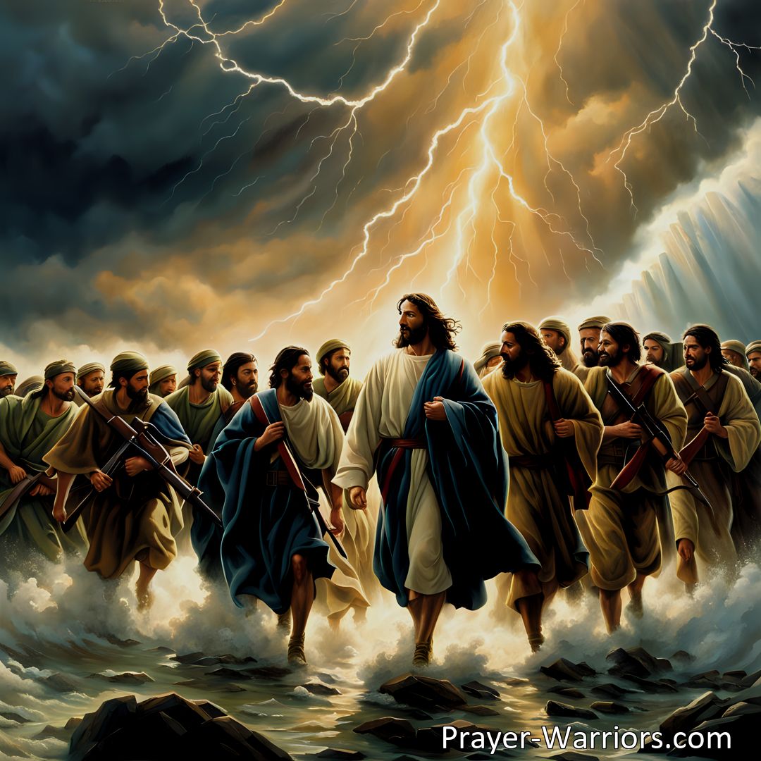 Freely Shareable Hymn Inspired Image Discover the power of standing up for Jesus in times of uncertainty and difficulty. Find guidance, strength, and protection in His love as the Captain of our band. Let's all stand up for Jesus and navigate life's storms together.