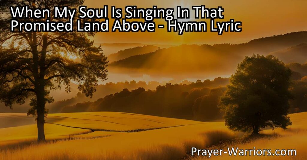 Discover true satisfaction in the promised land above. Join in praising Christ the Savior for redeeming grace and love. Find eternal contentment in the presence of the Lord.