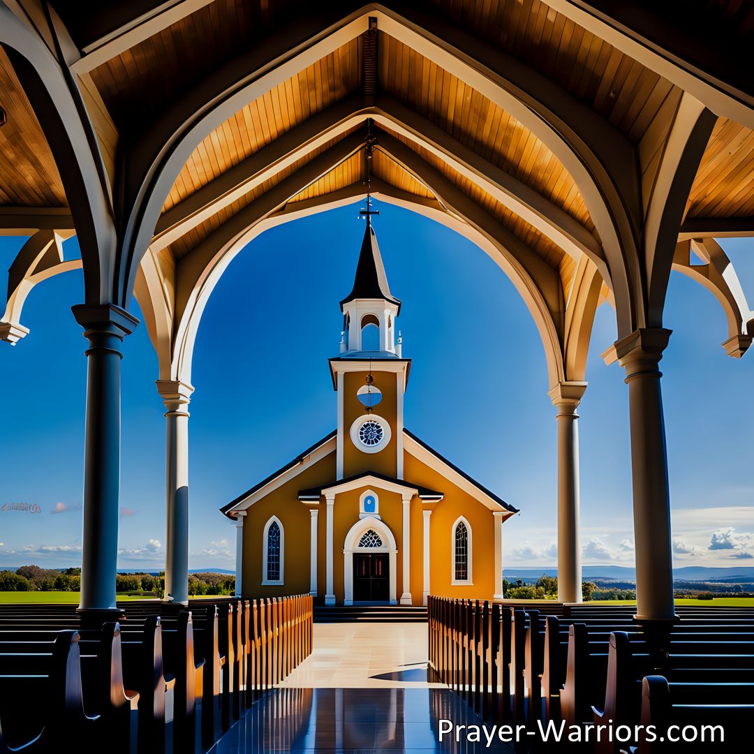 Freely Shareable Hymn Inspired Image Discover the joy and warmth of the Sunday school when the old church bell rings. Join a community filled with love, faith, and inspiration. Embrace the invitation and find solace in its chimes.