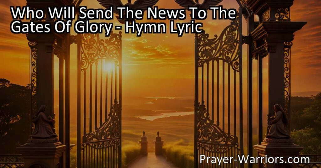 "Discover the joy of sharing the news of loved ones coming home tonight to the heavenly realm. Reflect on the meaning behind this heartwarming hymn."