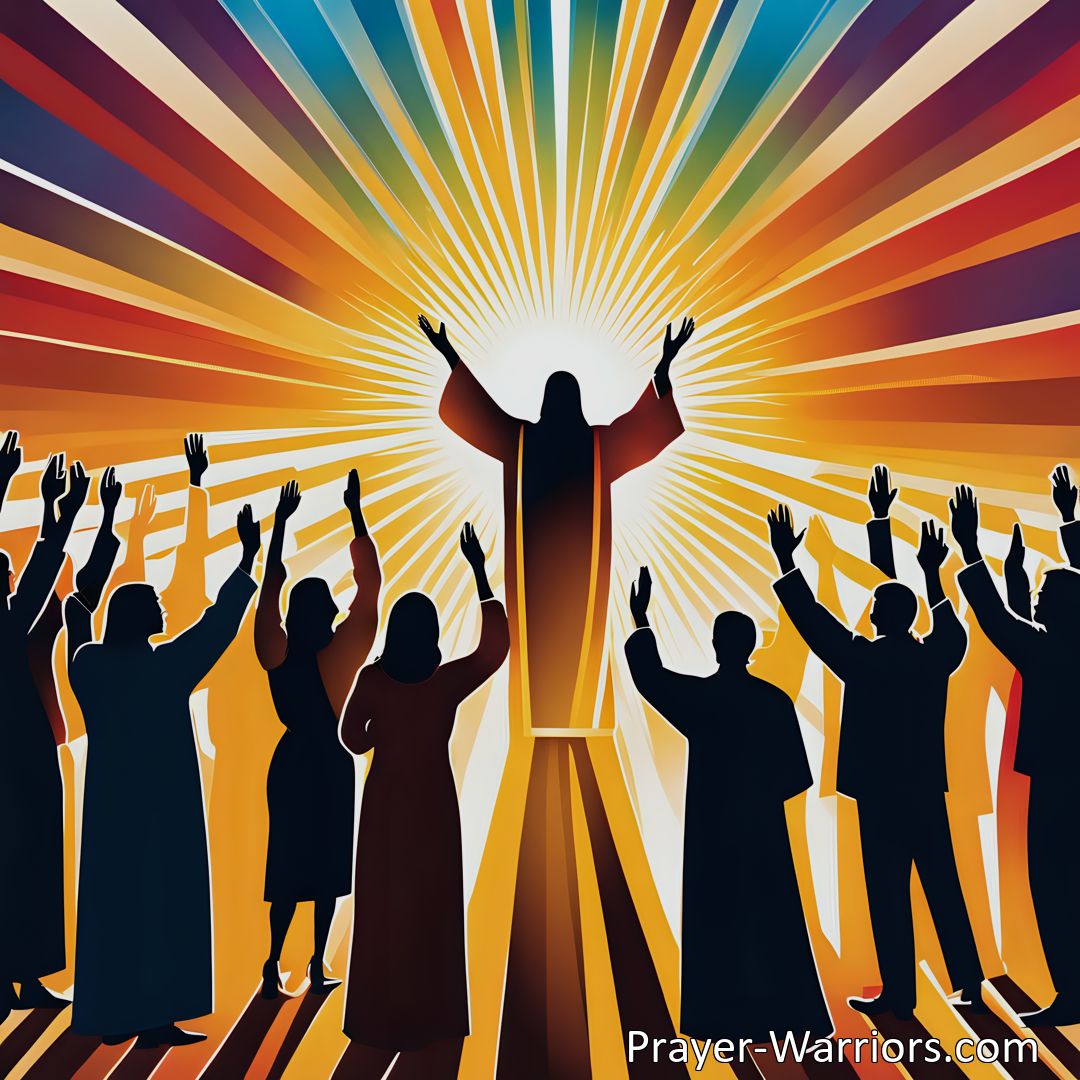 Freely Shareable Hymn Inspired Image Experience the Power of Jesus' Resurrection | Follow Christ, Ascend to Heaven | Embrace Your True Life in Christ | Ye Faithful Souls Who Jesus Know