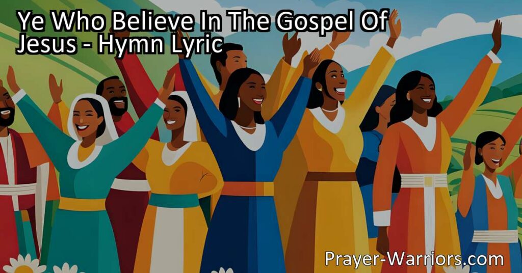Find solace and joy in the gospel of Jesus. Sing and rejoice