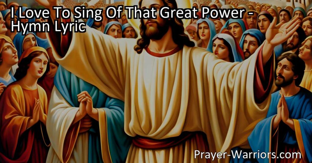 Discover the powerful hymn