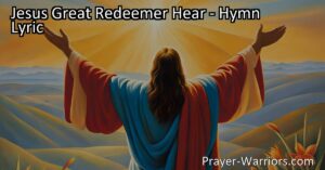 Experience the heartfelt cry for salvation and freedom in the hymn "Jesus