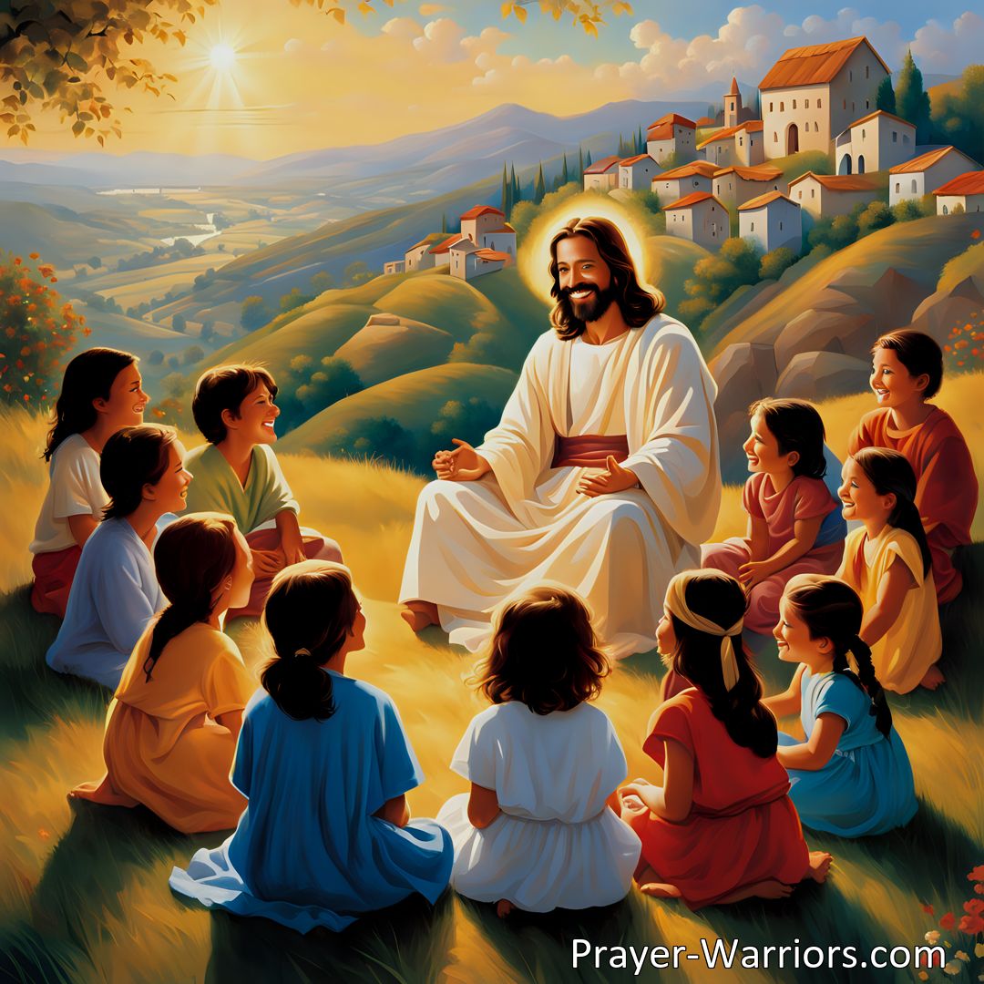 Freely Shareable Hymn Inspired Image Discover the boundless love and friendship of Jesus for little children in the hymn Jesus Loves Little Children: He Is Their Friend. Come and be saved by his unconditional love today.