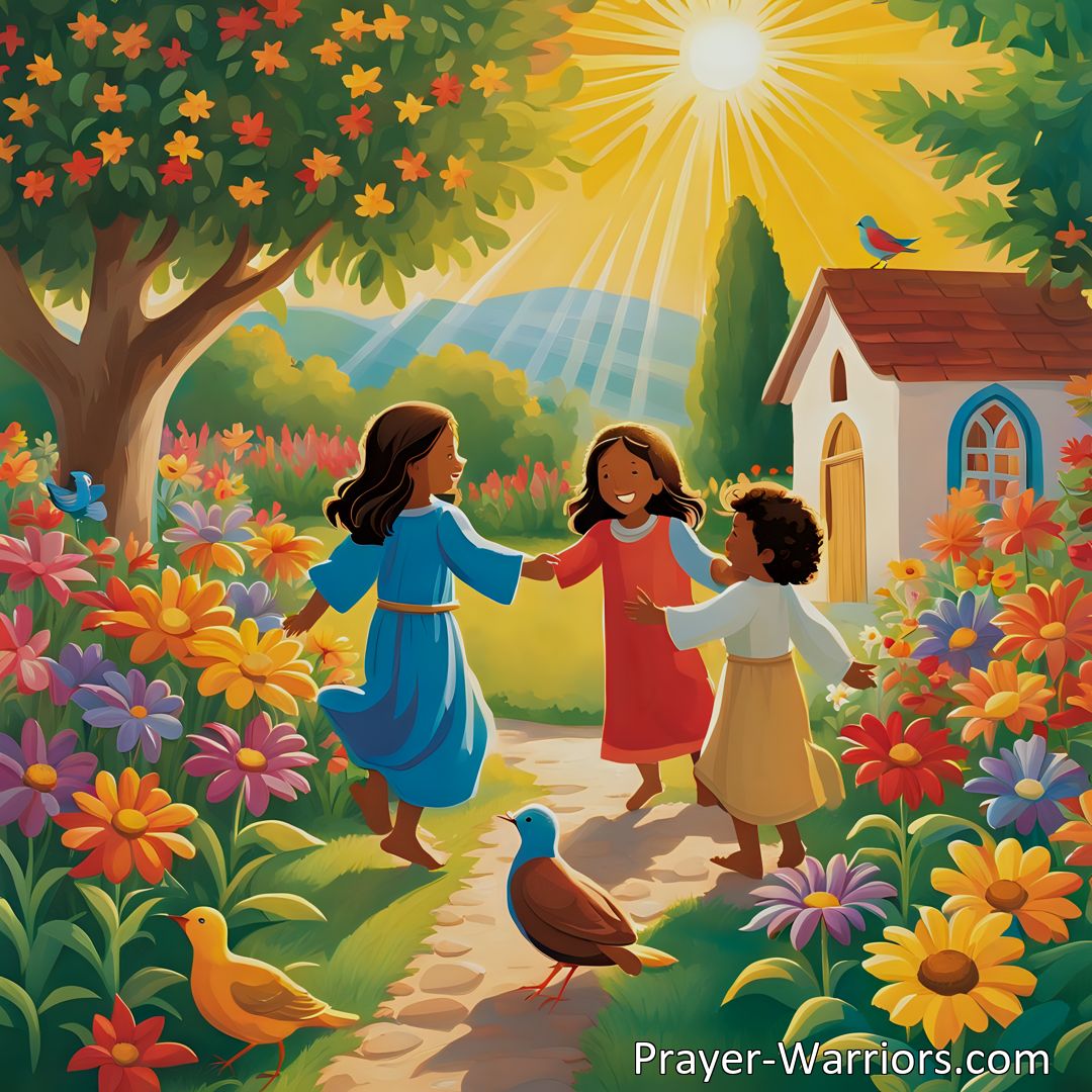 Freely Shareable Hymn Inspired Image Jesus Loves The Little Children: A Message of Love and Acceptance for All. Embrace Jesus' universal love and bring the children to Him. Discover the significance of this hymn and strive to create a compassionate and inclusive world.