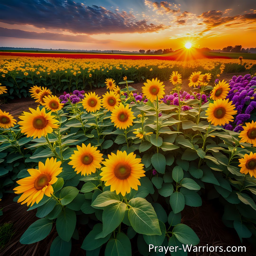Freely Shareable Hymn Inspired Image Spread love and joy as a little sunbeam bright. Be a beacon of hope, bring positivity, and make a difference in the world with kindness. Embrace the power within and shine brightly every day. Just A Little Sunbeam Bright hymn.