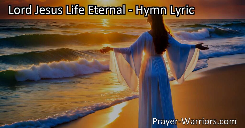 Discover the powerful hymn "Lord Jesus Life Eternal" expressing a humble plea for forgiveness and a longing for ultimate redemption. Find solace in Jesus' grace and promises for eternal life.