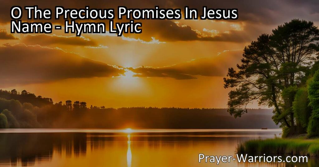 Discover the precious promises in Jesus' name