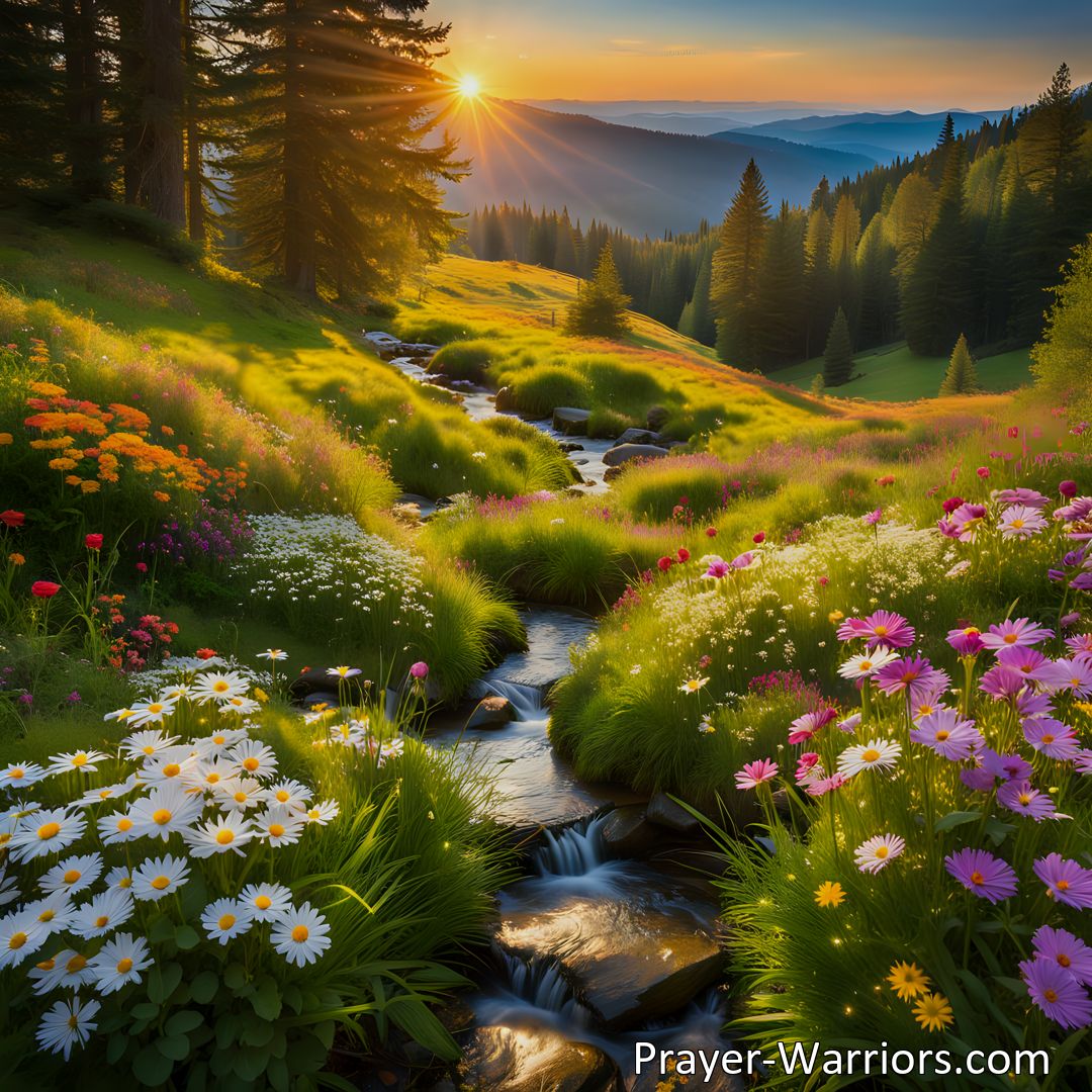 Freely Shareable Hymn Inspired Image Embrace the transformative power of boundless love and find guidance in the Sun of boundless love. Illuminate your path with purpose, joy, and compassion.
