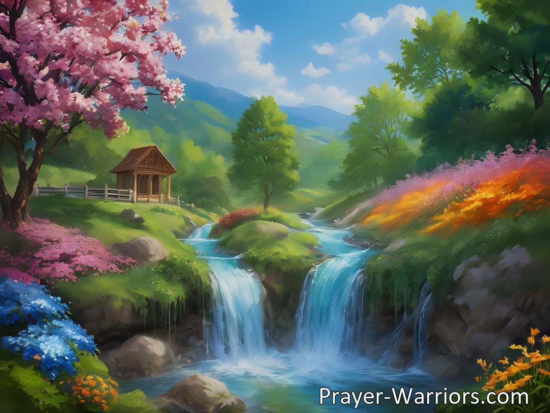 Freely Shareable Hymn Inspired Image Experience the beauty of new life in Christ with the hymn Come Let Us Drink The Water New. Celebrate Easter and the resurrection with hope and joy. Drink deeply from the water of salvation.