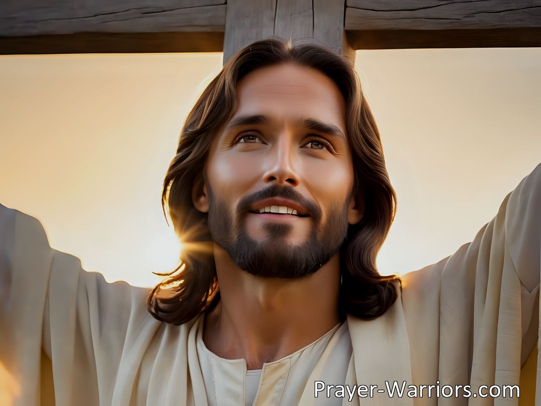 Freely Shareable Hymn Inspired Image Experience the profound love and sacrifice of Jesus through His passion. Turn to Him in times of trial and find strength in His unwavering grace. Holy Jesus, Son of Mary, plead for us.