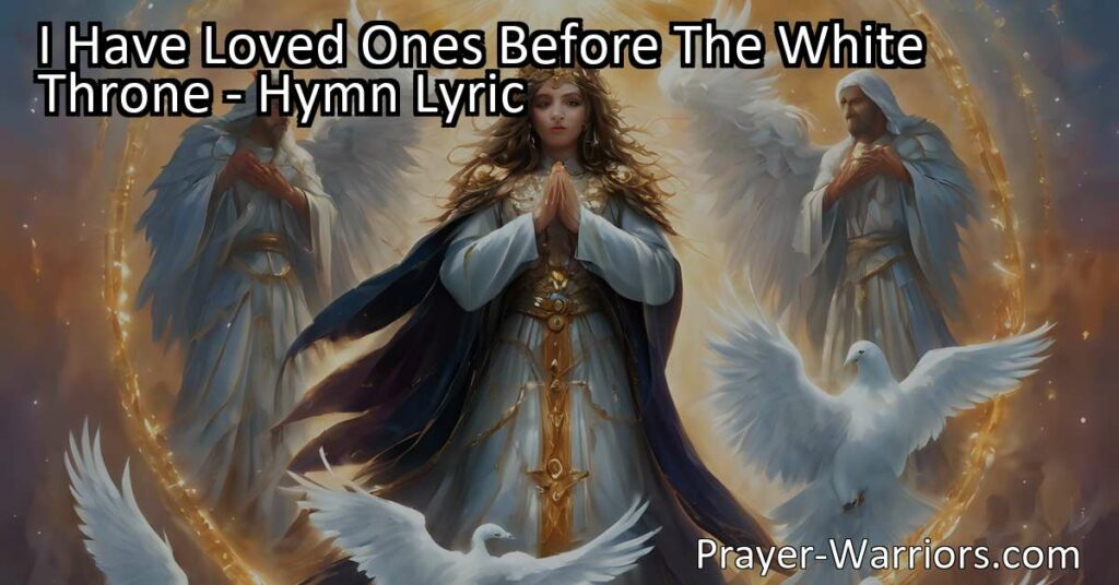 Experience the joy of being surrounded by loved ones before the white throne in this beautiful hymn. Find hope