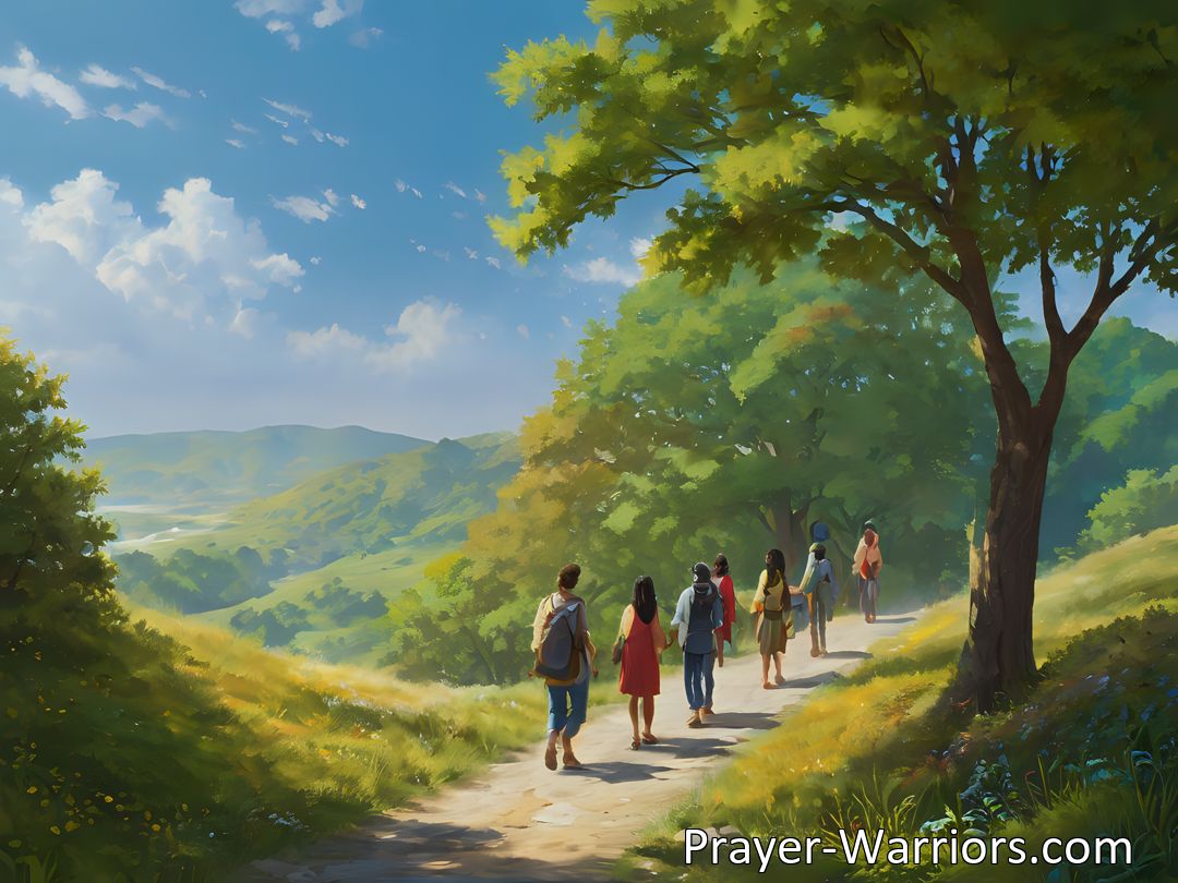 Freely Shareable Hymn Inspired Image Follow Jesus in the narrow way, stay faithful & not stray. Learn the importance of self-denial & spreading love. Join us on the journey to walk in His footsteps.