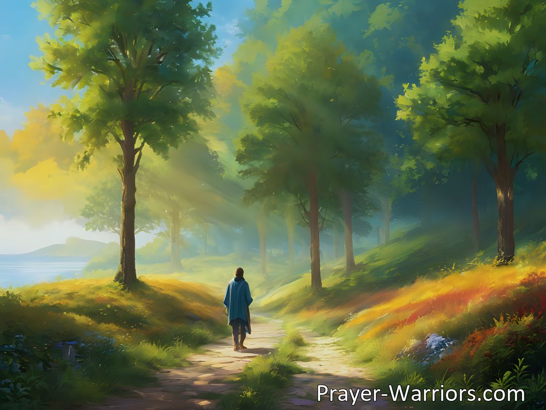 Freely Shareable Hymn Inspired Image Bask in the sunlight of God's glory with comforting hymn lyrics. Walk with Jesus always, spreading his love and light to others. Find peace and joy in his presence.