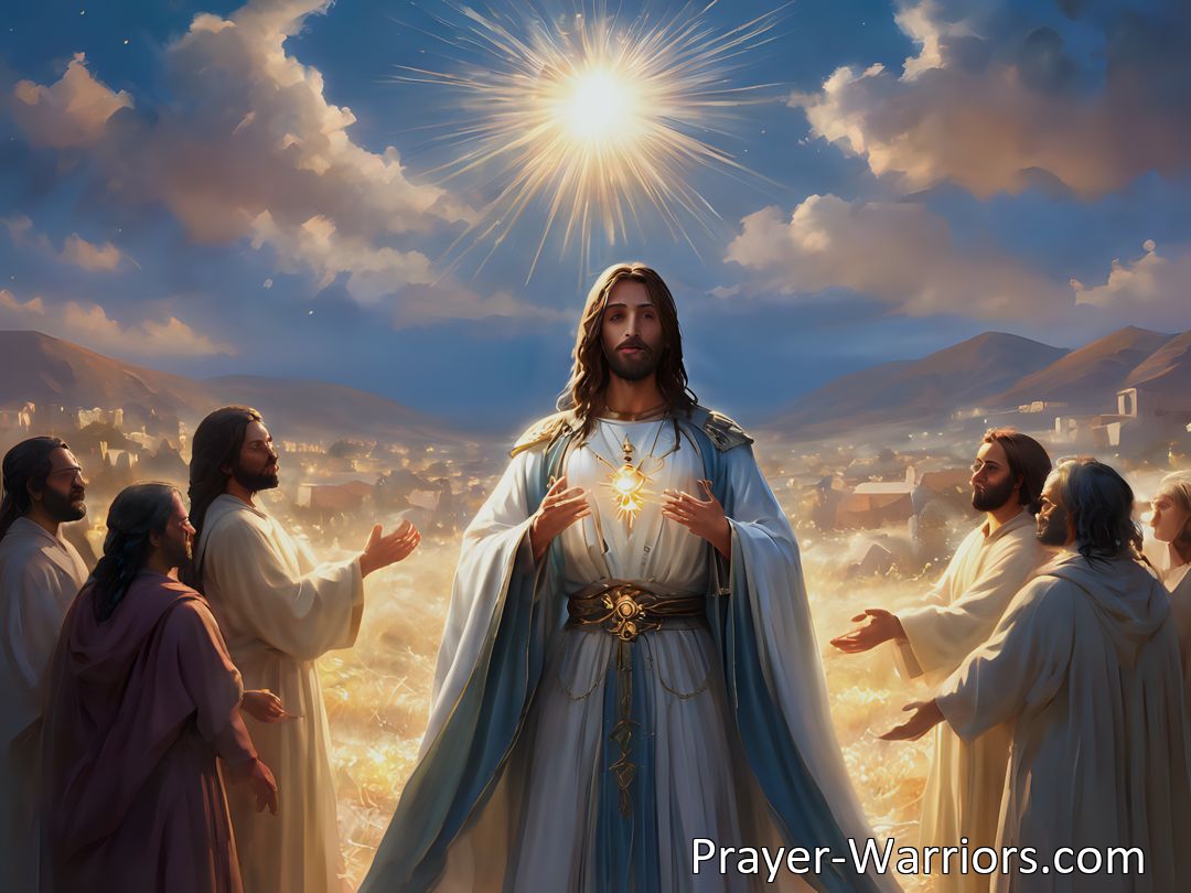 Freely Shareable Hymn Inspired Image Discover the inspiring hymn about Jesus of Nazareth, the healer of men. Learn about his miracles, compassion, and ultimate sacrifice for humanity. Rejoice in his message of love and forgiveness.