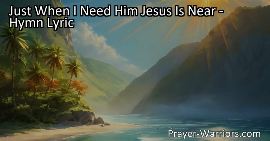 Just when you need him