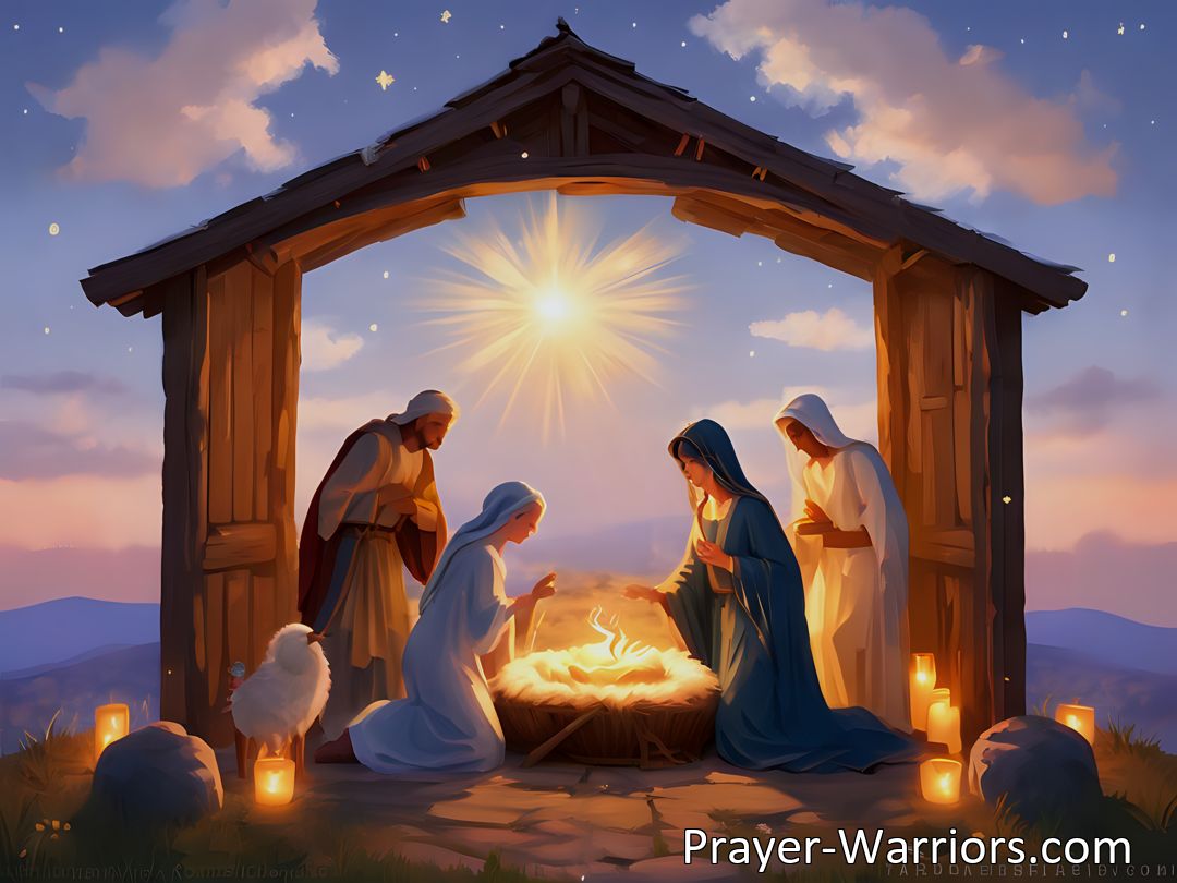 Freely Shareable Hymn Inspired Image Experience the joy of Christmas with Little Baby Jesus Born Today hymn. Invite Jesus into your heart for love, peace, and salvation. Celebrate His birth with us!