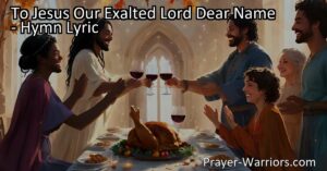 Worship Jesus our Exalted Lord with joy and gratitude. Sing praises to His name and offer Him your love. Feed on divine joys as you gather to celebrate His greatness.