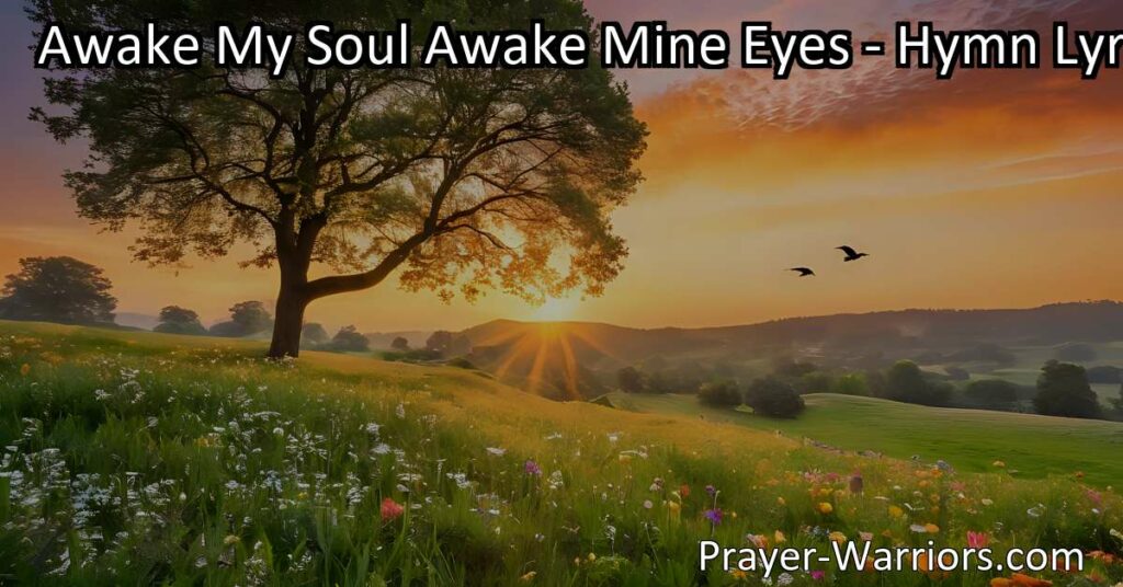 Discover the beauty of awakening your soul and embracing the dawn of self-discovery through gentle verses and profound reflections. Join us on this spiritual journey today.