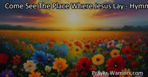 Experience the power of resurrection and renewal at the place where Jesus lay. Find hope