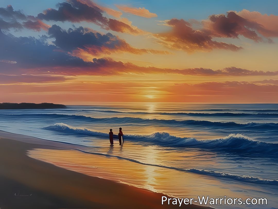 Freely Shareable Hymn Inspired Image Loved ones await in that beautiful home beyond, a message of reunion and comfort. Find solace and purpose in connectedness. Transform loneliness into reflection and joy.