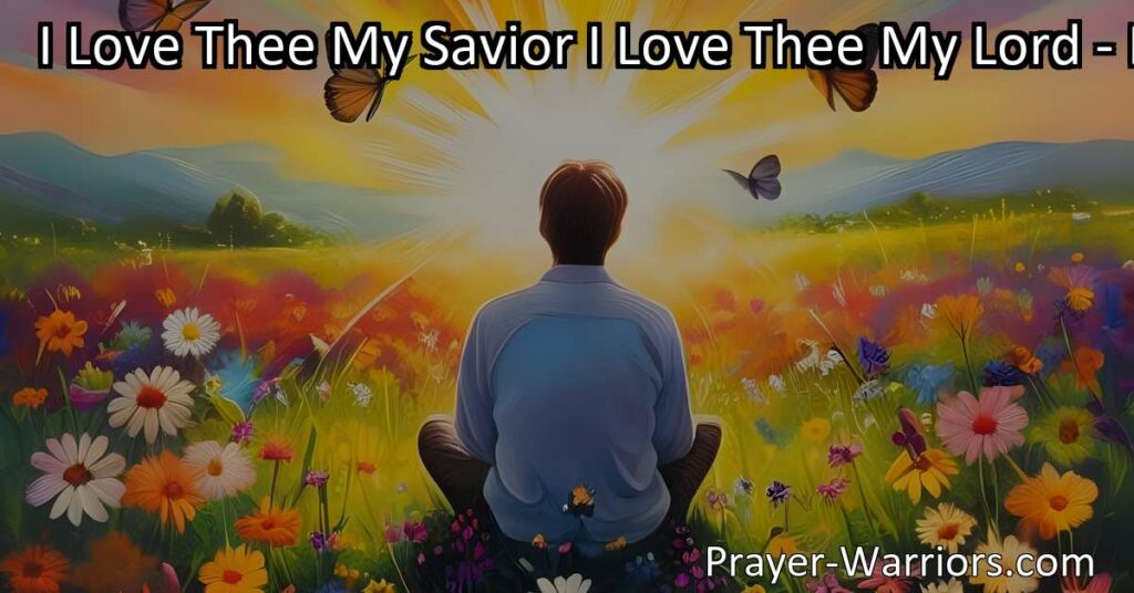 Experience inner peace and joy through faith in Jesus Christ. Discover the transformative power of spiritual connection and find fulfillment in a chaotic world. Love Thee