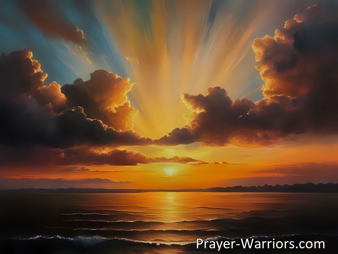 Freely Shareable Hymn Inspired Image Experience the anticipation and hope in the hymn I Shall Be Glad When Jesus Comes. Discover how inner peace and transformation await, guiding you towards a brighter future. Prepare your heart for positive change today.