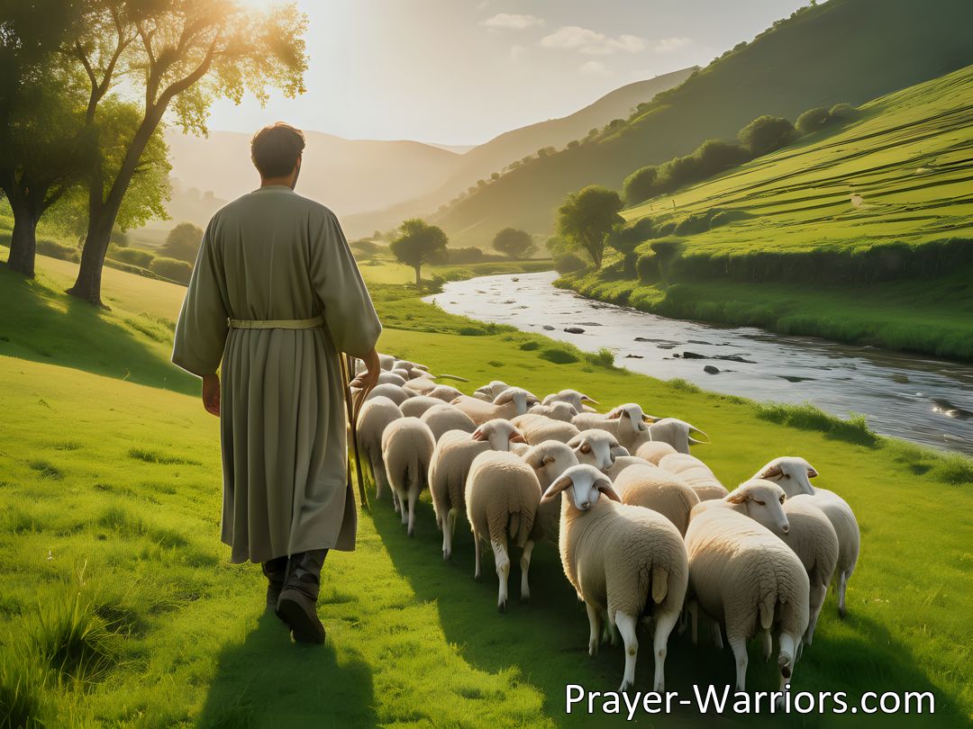 Freely Shareable Hymn Inspired Image **Discover the Journey of the Soul with Jesus, the Shepherd Within**
Embrace the compassionate guidance of Jesus, leading you to peace and renewal in the midst of life's challenges. Follow the Shepherd to find rest in His love.