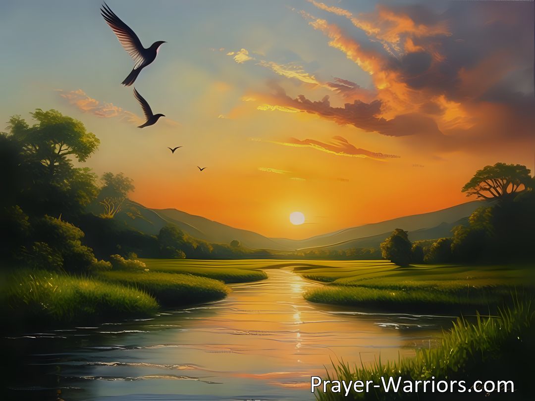 Freely Shareable Hymn Inspired Image Transform your life with the timeless wisdom of Living for Jesus. Discover peace, purpose, and joy in serving and trusting in Him. Find solace in the eternal river of pleasure within.