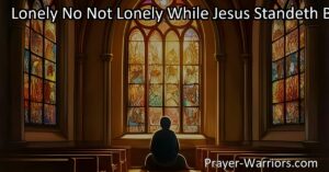 Never feel lonely with Jesus by your side. Find comfort