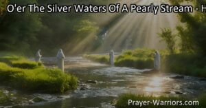 Embark on a spiritual journey through the silver waters of a pearly stream. Explore the blissful dreams just before the dawning of the day. Discover inner peace and connection in this enchanting reflection.