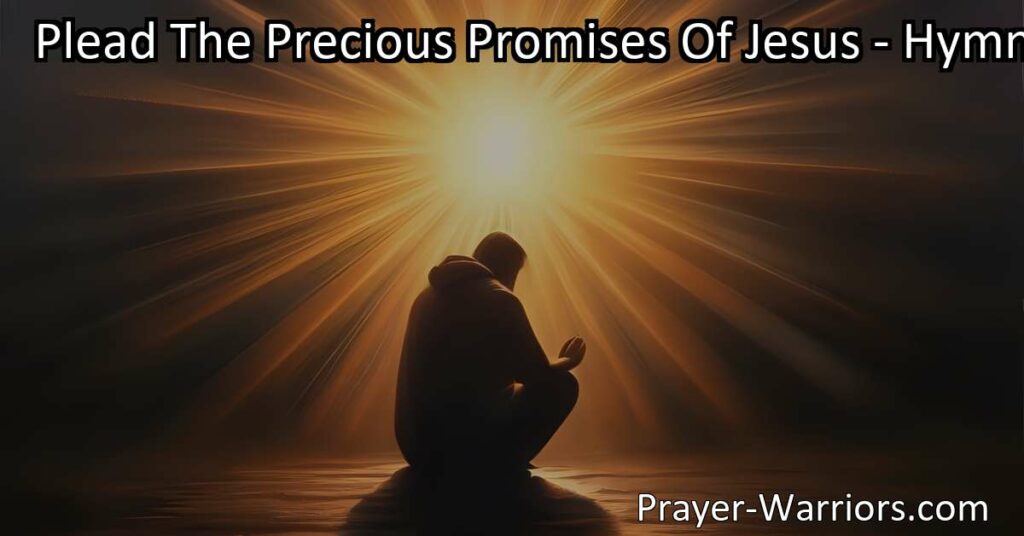 Discover the tranquility in surrendering your worries to Jesus. Plead his promises in prayer for guidance and peace. Find solace in his unwavering support.