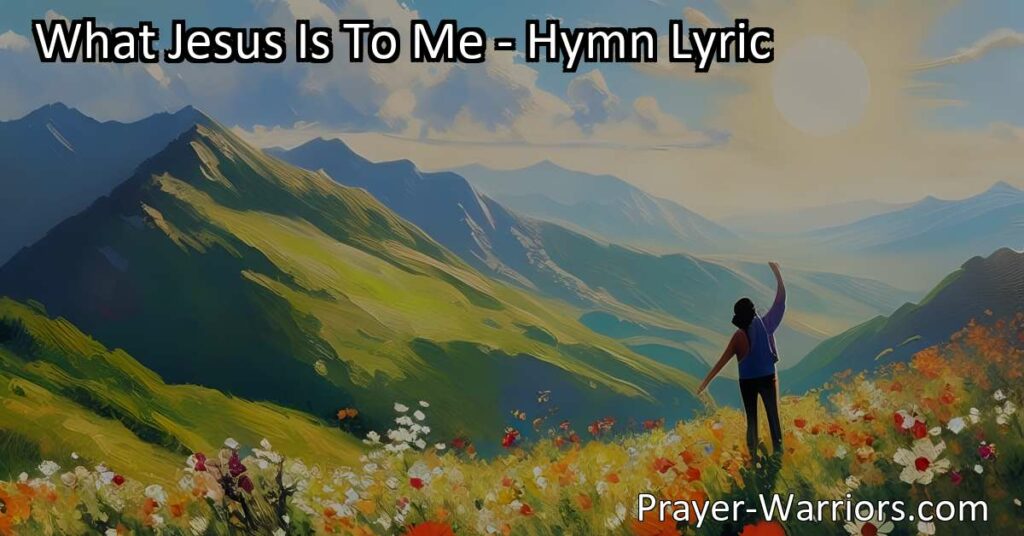 Discover how finding inner peace and joy through spiritual connection can lead to a life free from trouble and constant victory. Explore actionable steps for transformation. The keyword "What Jesus Is To Me" highlights the deep spiritual connection discussed in the content.