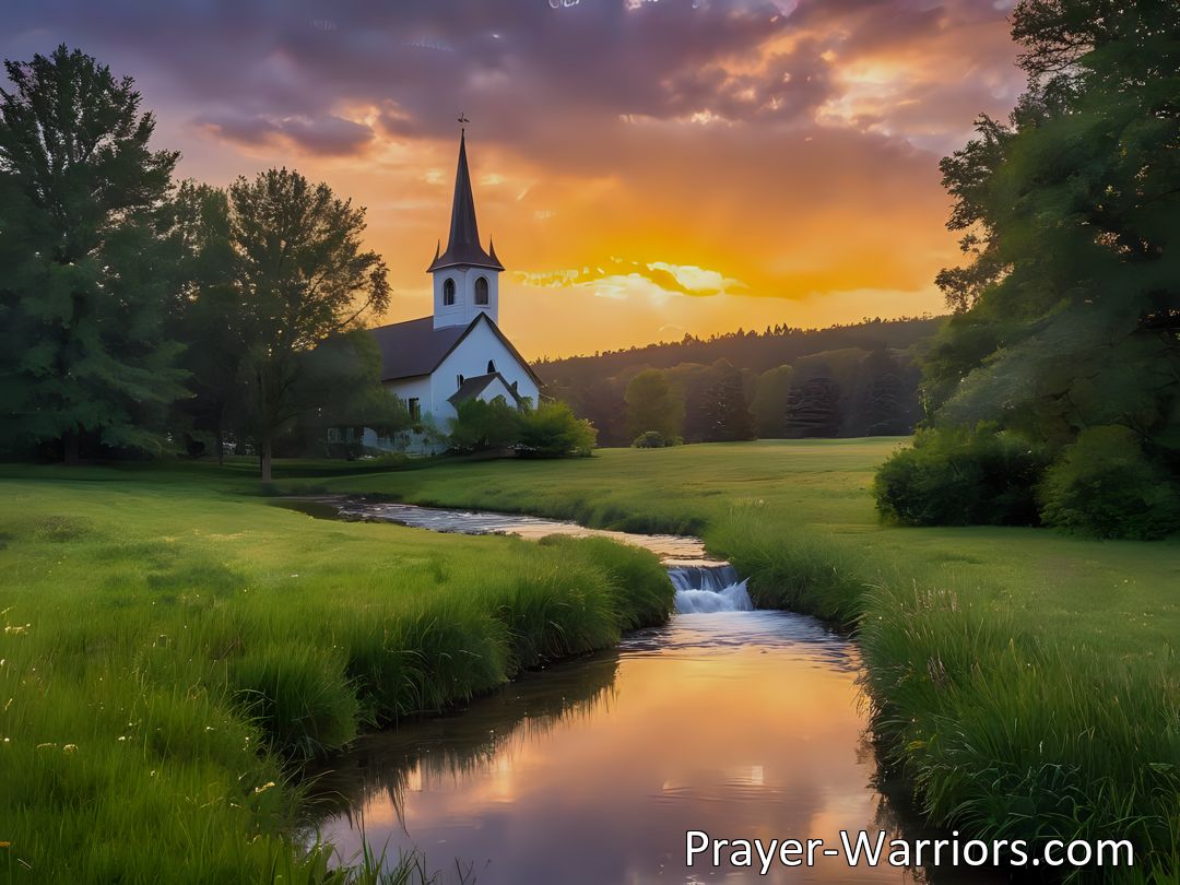 Freely Shareable Hymn Inspired Image Approach your God with humble hearts and sacred praise. Reflect on His immense goodness and find peace in His love. Embrace the divine refuge.